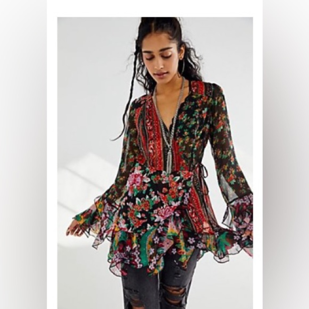 Free People Magic Hour Wrap Top